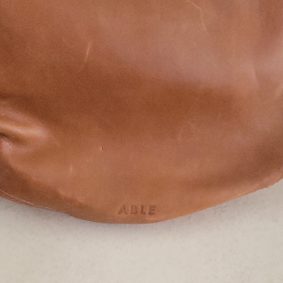 ABLE Leather Shoulder Hobo Bag - Picture 4 of 9